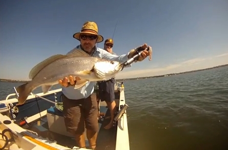 VIDEO: Fishing under the flightpath